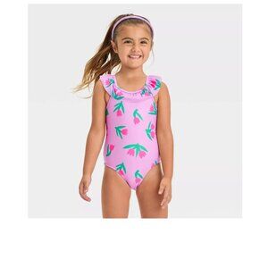 Cat & Jack Baby Girls' Ruffle One Piece Swimsuit Size 12 months